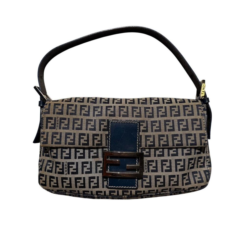 monogram baguette logo bag